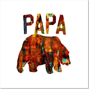 papa bear abstract Posters and Art